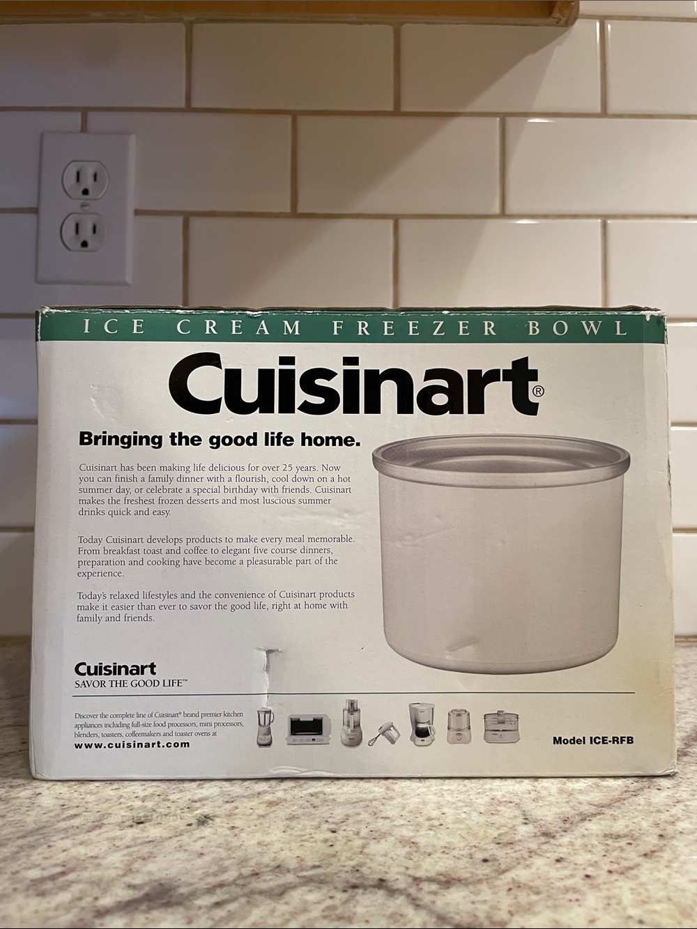 Cuisinart Silver Ice Cream Freezer Bowl - Picture 4 of 8